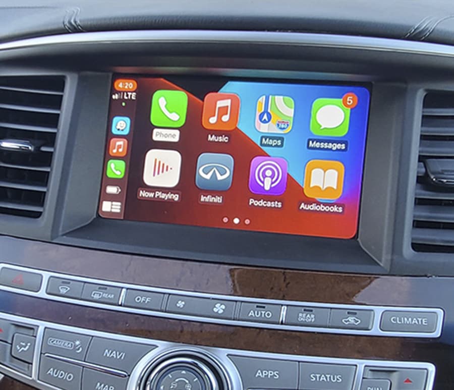 Apple CarPlay, Android Auto, MirrorLink sans fil pour Infiniti
