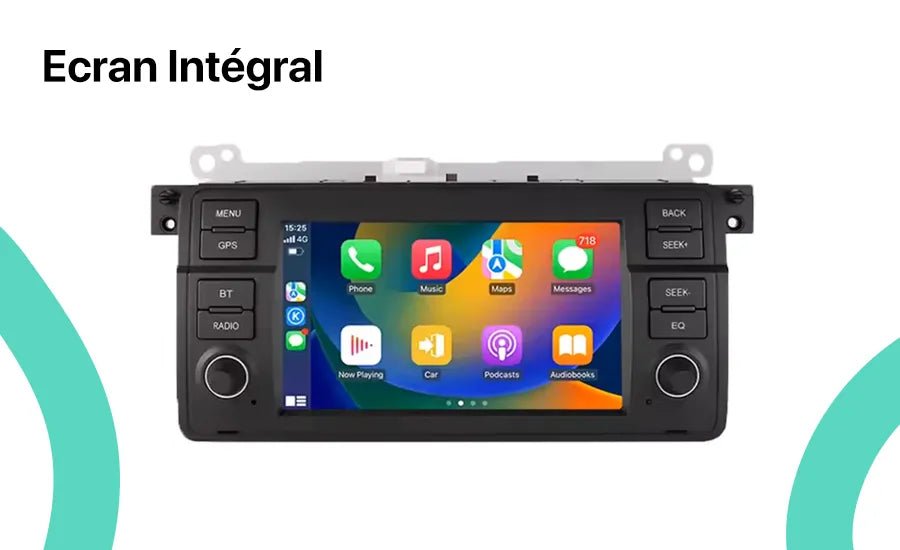 CarPlay BMW E46 E38 E39 - Écran Complet