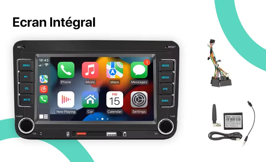 CarPlay Seat - Écran Complet Sans Fil