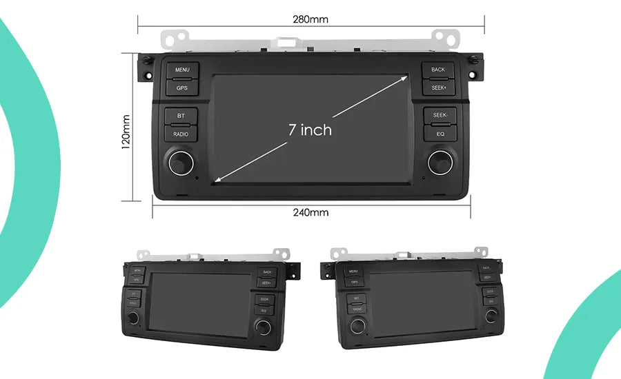 CarPlay BMW E46 E38 E39 - Écran Complet