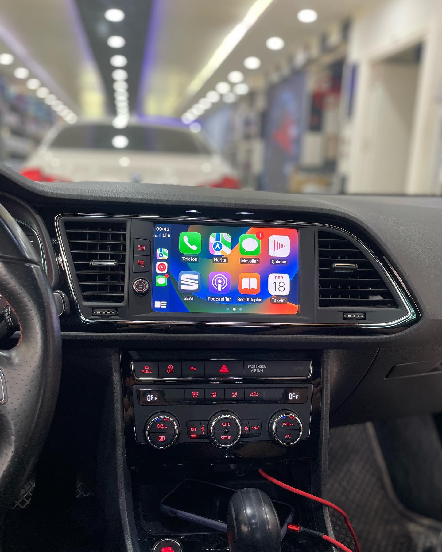 Kabelloses Apple CarPlay & Android Auto Kit für Seat