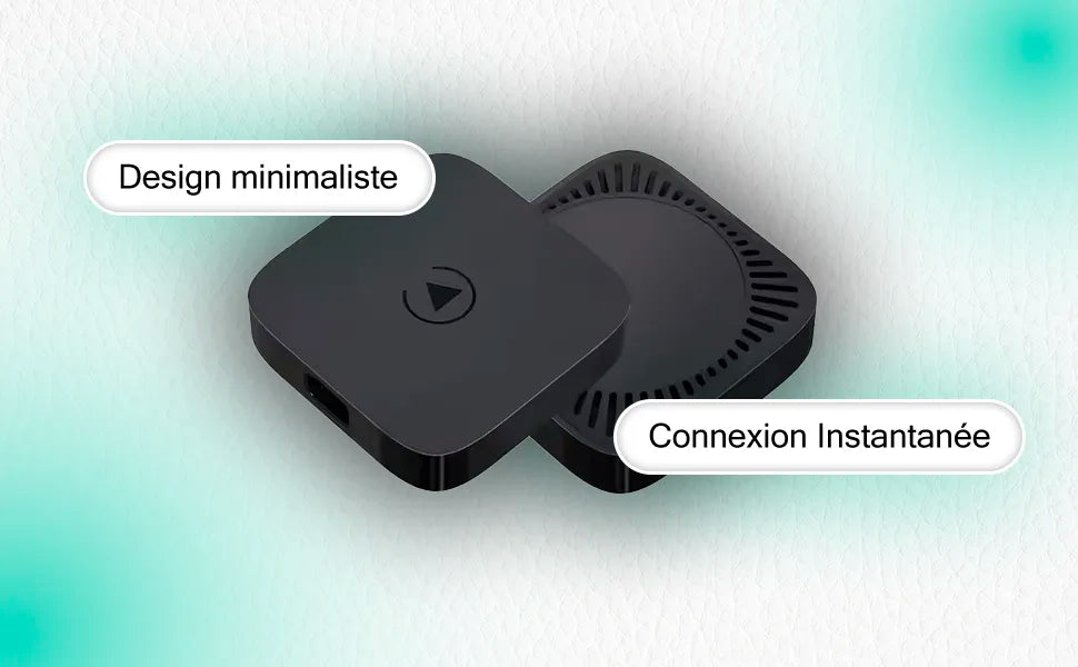 Adaptateur Bluetooth pour CarPlay Filaire à CarPlay 100% Sans Fil & Bluetooth et Android auto