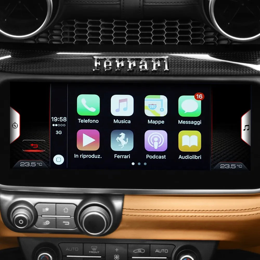 Boîtier Apple CarPlay & Android Auto sans fil pour Ferrari