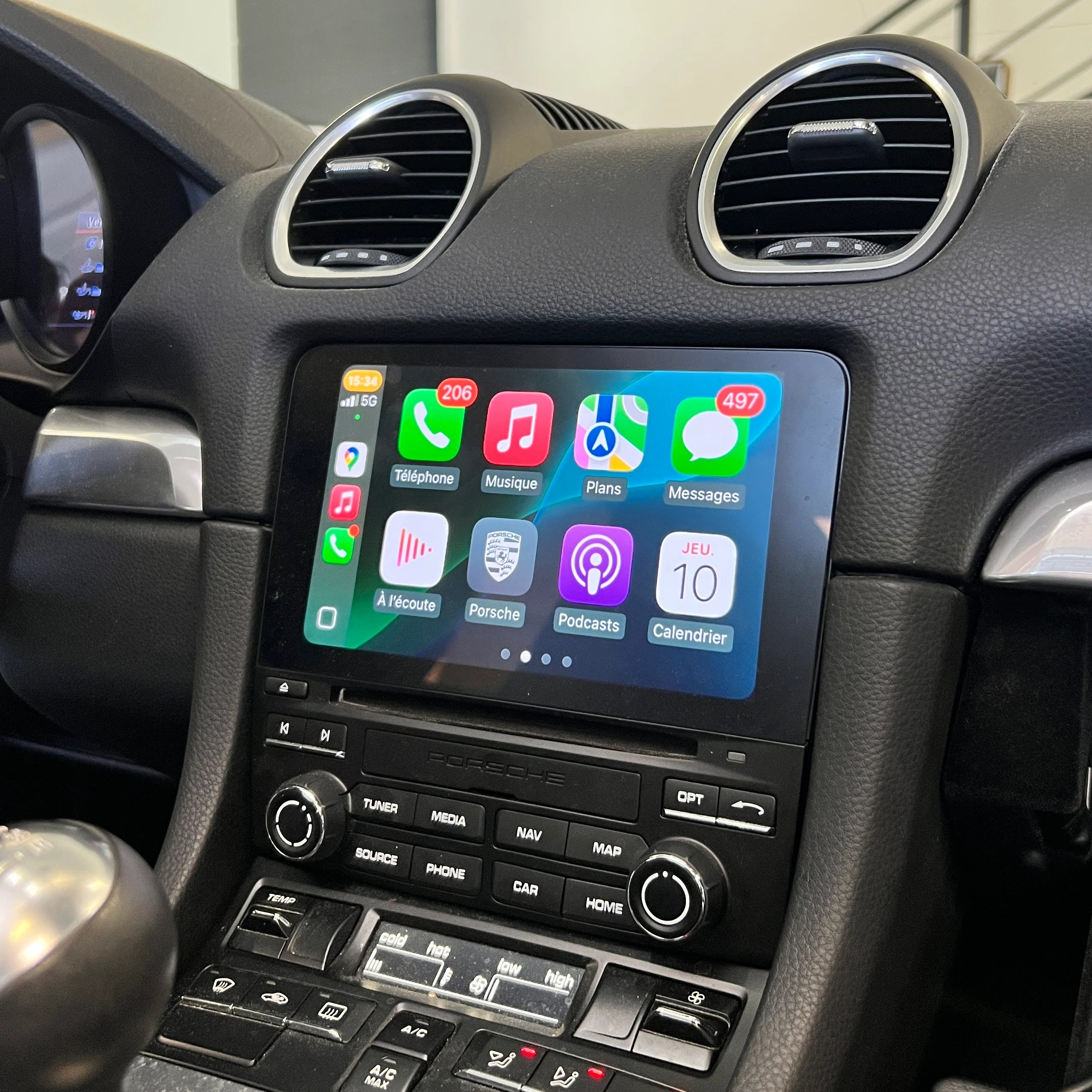 Kabelloses Apple CarPlay- & Android Auto-Kit für Porsche