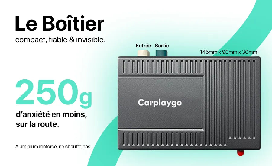 Boîtier Apple CarPlay & Android Auto sans fil pour Mini