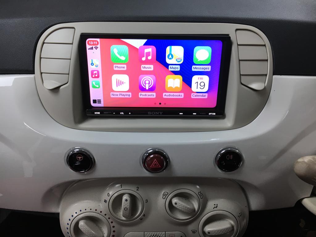 Boîtier Apple CarPlay & Android Auto sans fil pour Fiat