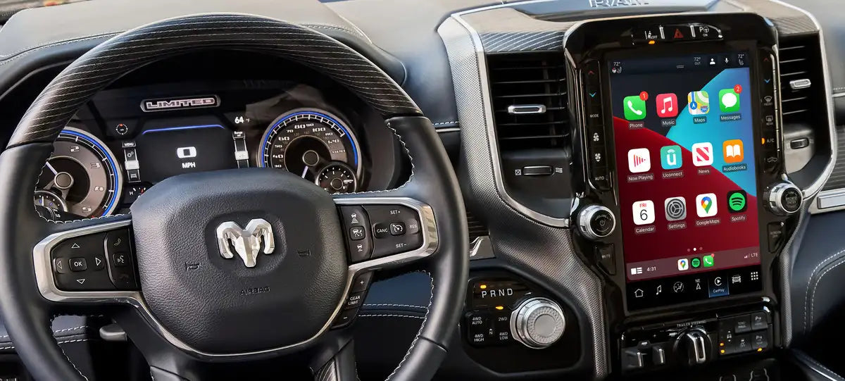 Boîtier Apple CarPlay & Android Auto sans fil pour Dodge