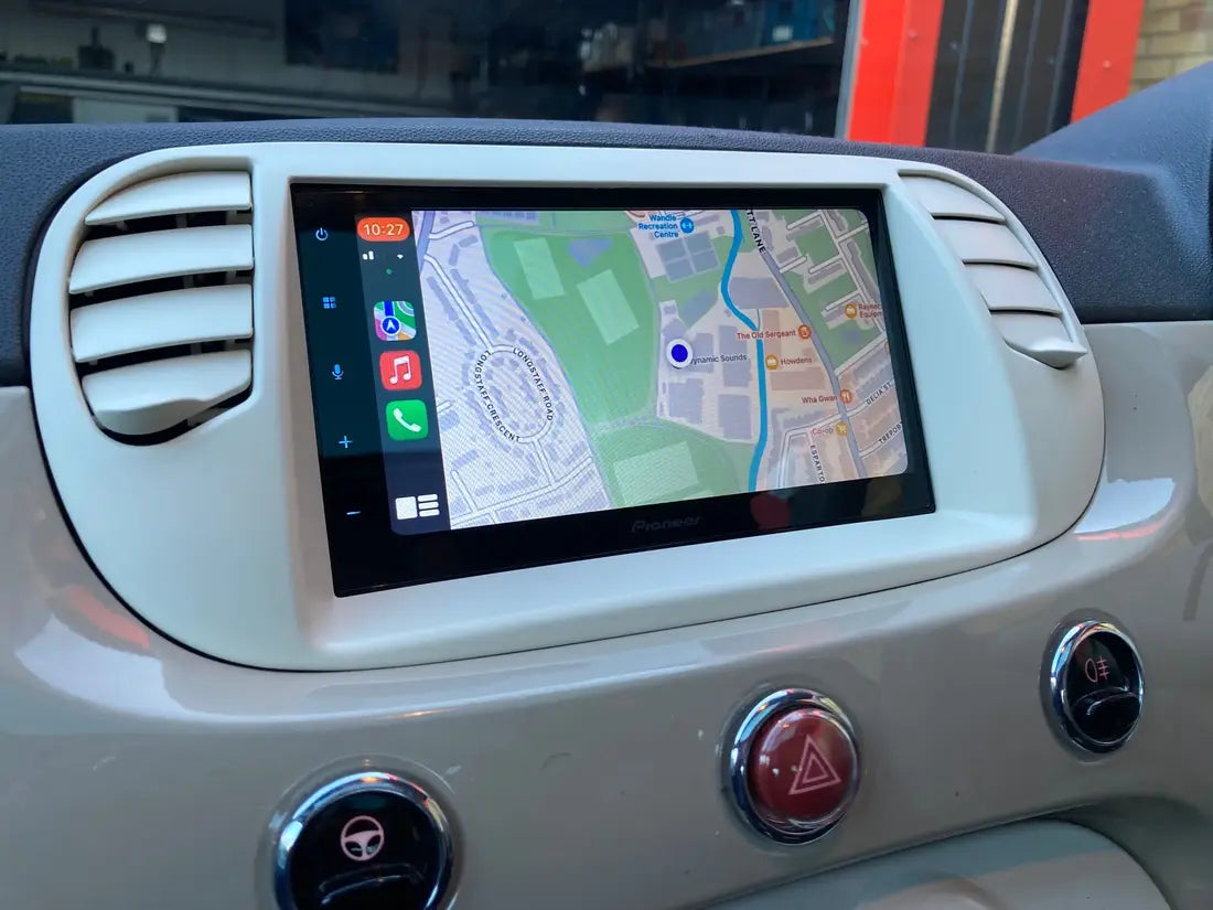 Boîtier Apple CarPlay & Android Auto sans fil pour Fiat