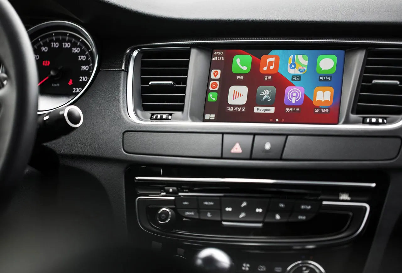 Boîtier Apple CarPlay & Android Auto sans fil pour Peugeot