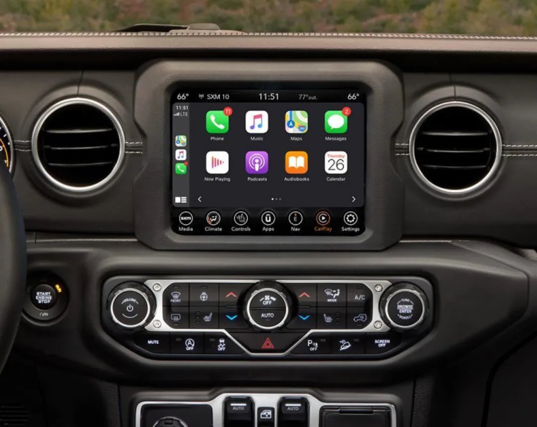 Boîtier Apple CarPlay & Android Auto sans fil pour Jeep