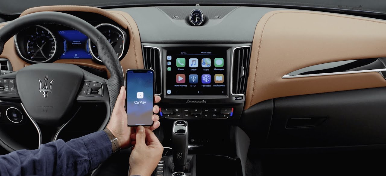 Boîtier Apple CarPlay & Android Auto sans fil pour Maserati