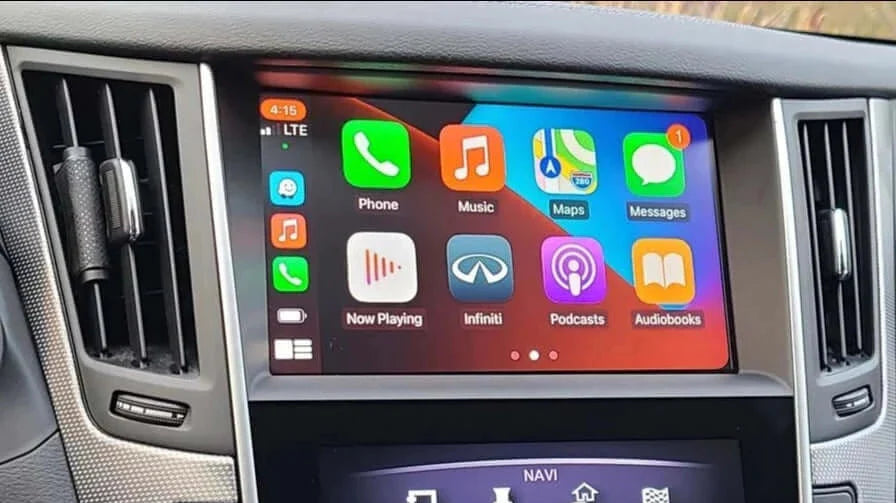 Boîtier Apple CarPlay & Android Auto sans fil pour Infiniti