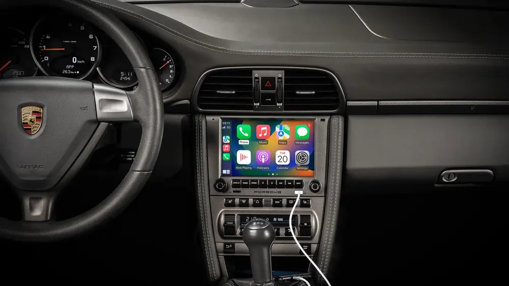Boîtier Apple CarPlay & Android Auto sans fil pour Porsche