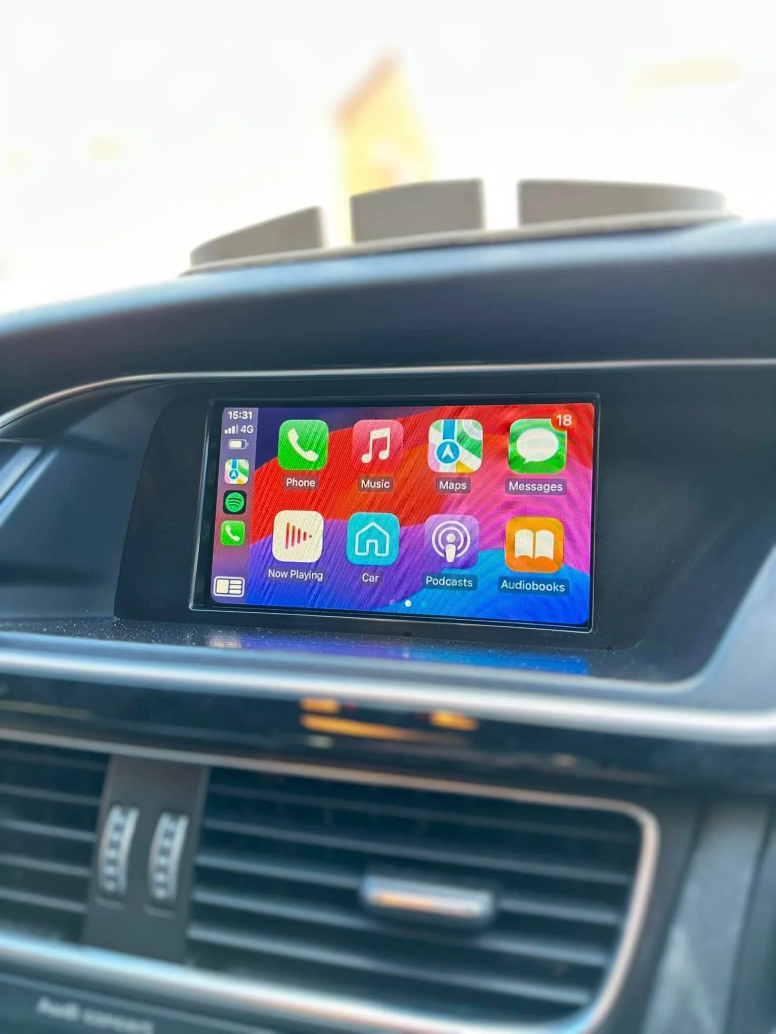 BoĂźtier Apple CarPlay & Android Auto sans fil pour Audi