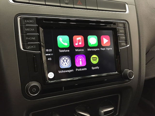 BoĂźtier Apple CarPlay & Android Auto sans fil pour Volkswagen