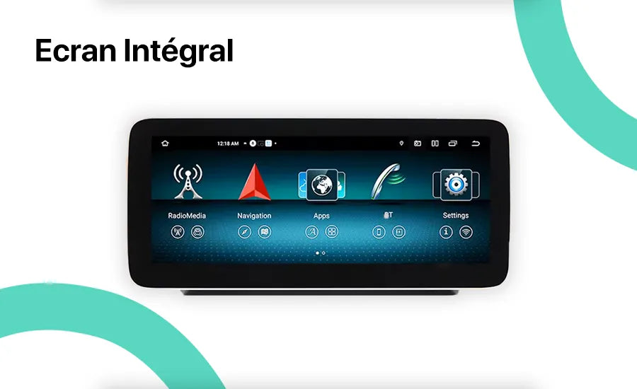 Écran complet Apple CarPlay & Android Auto pour Mercedes