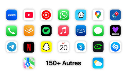 Écran complet Apple CarPlay & Android Auto pour Mercedes