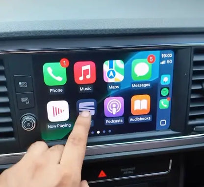 Boîtier Apple CarPlay & Android Auto sans fil pour Seat