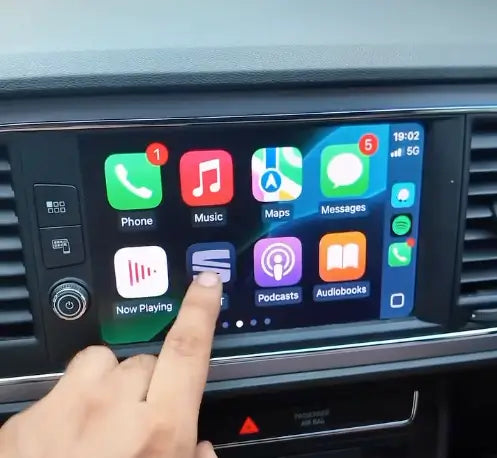 Boîtier Apple CarPlay & Android Auto sans fil pour Seat