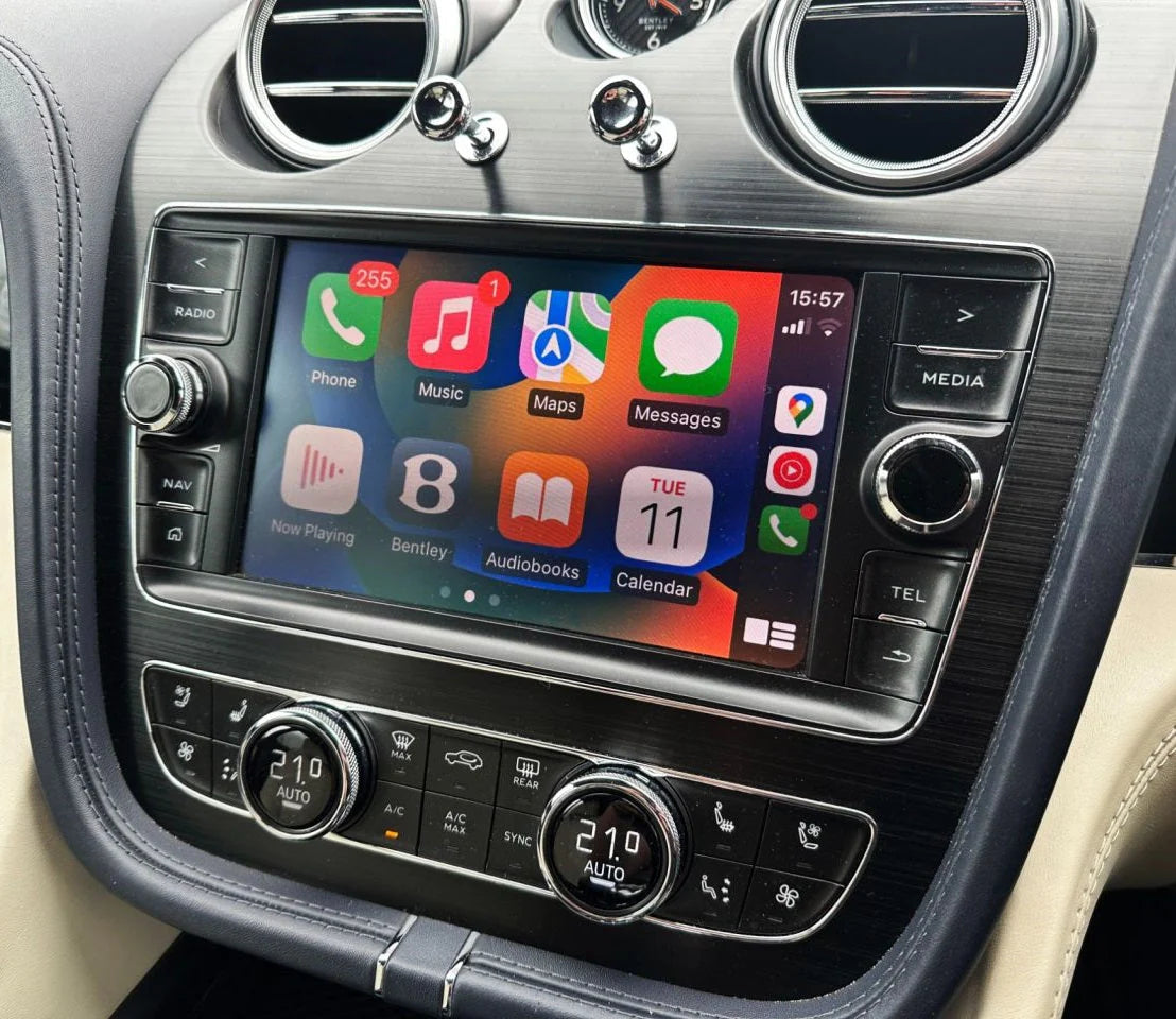 Boîtier Apple CarPlay & Android Auto sans fil pour Bentley